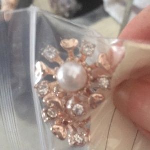 Rose Gold Heart Petals and Sparkles